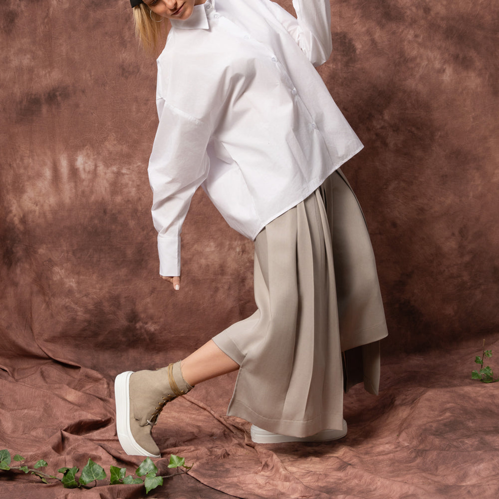 Solar Disk oversized cut-out shirt