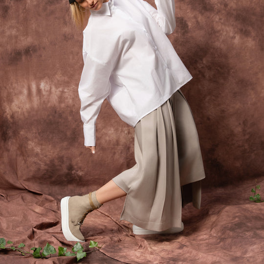 Solar Disk oversized cut-out shirt