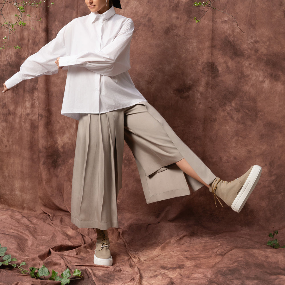 Solar Disk oversized cut-out shirt