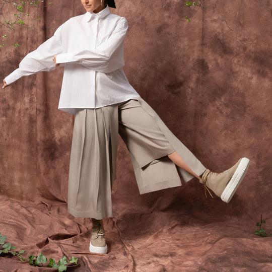 Solar Disk oversized cut-out shirt