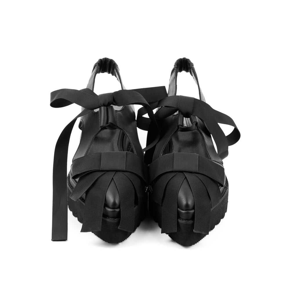 Spring Promise black leather shoes