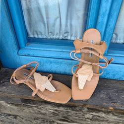 Salty Caramel  beige sandals