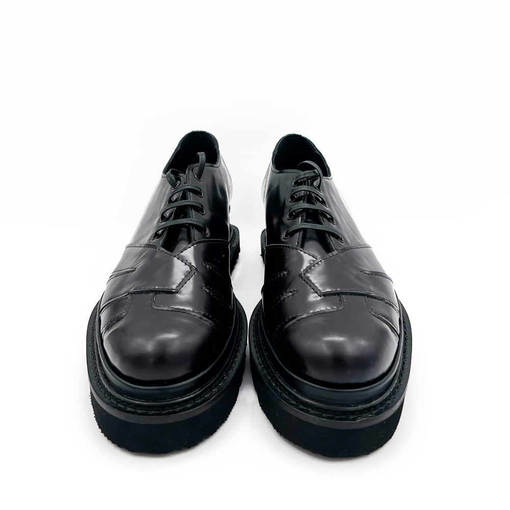 Love Goes On black leather men shoes