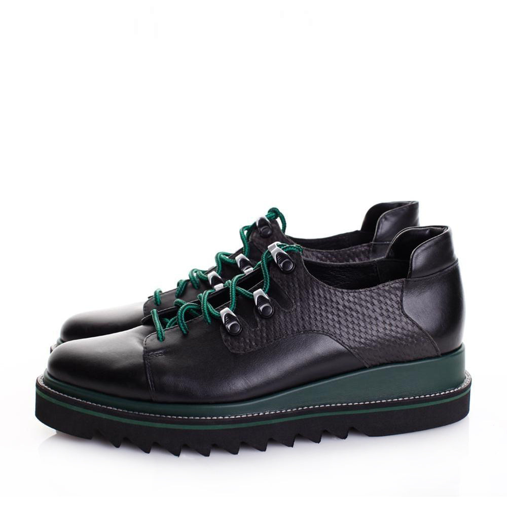 SHR Mountain in the City man black leather shoes