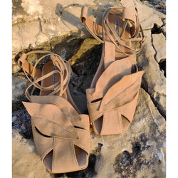 Sandy Wind beige flat sandals