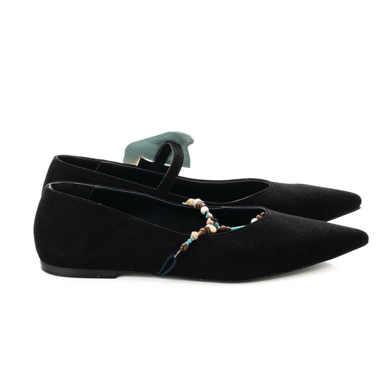  Handcrafted Mary Jane suede shoes