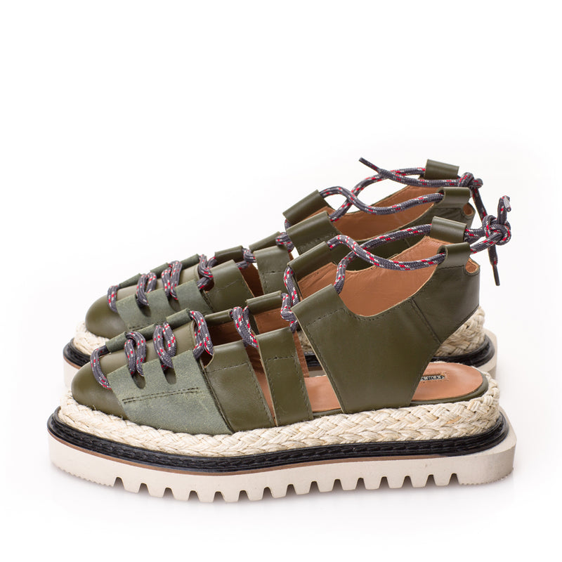 Handmade flat platform shoes