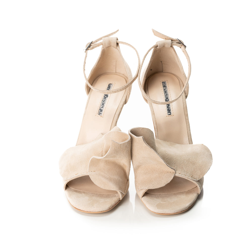 Spell in love light nude suede sandals