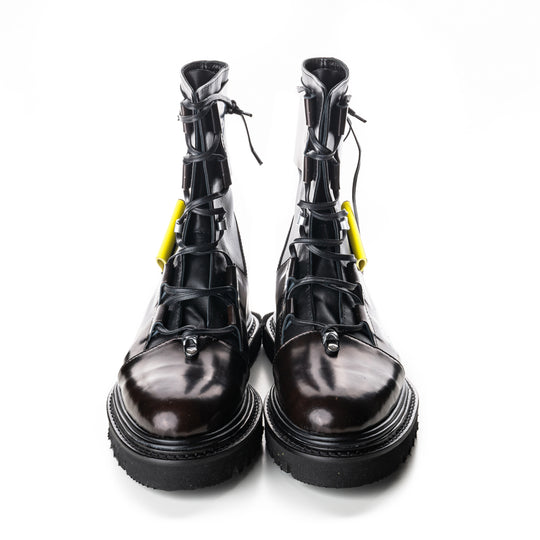 RE// Boost black leather men boots