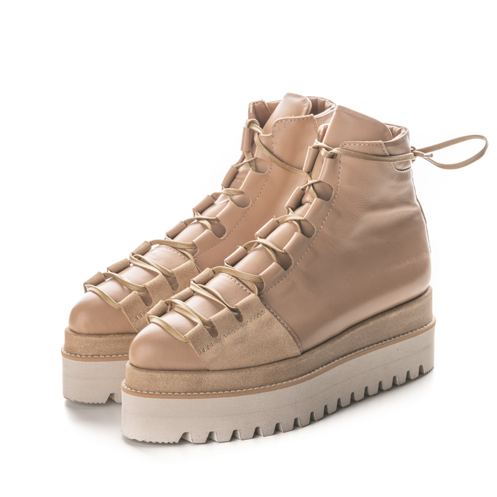 Summer Joy beige leather booties | Lightweight and stylish ...