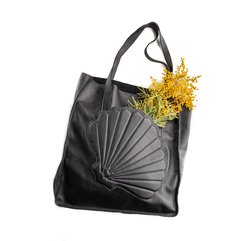 Lost in You black leather bag