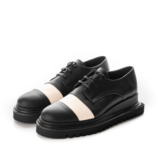Inside Out black leather shoes