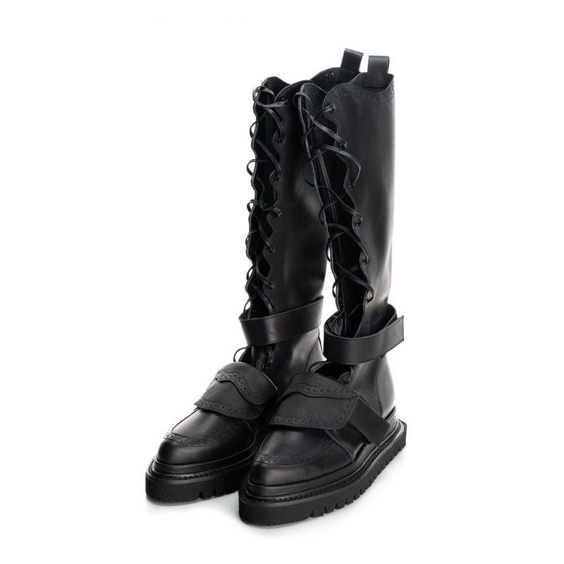 Nostalgia Black leather boots