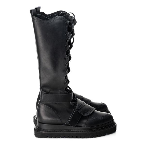 Nostalgia Black leather boots