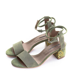 Lily of the Valley Khaki Sandals