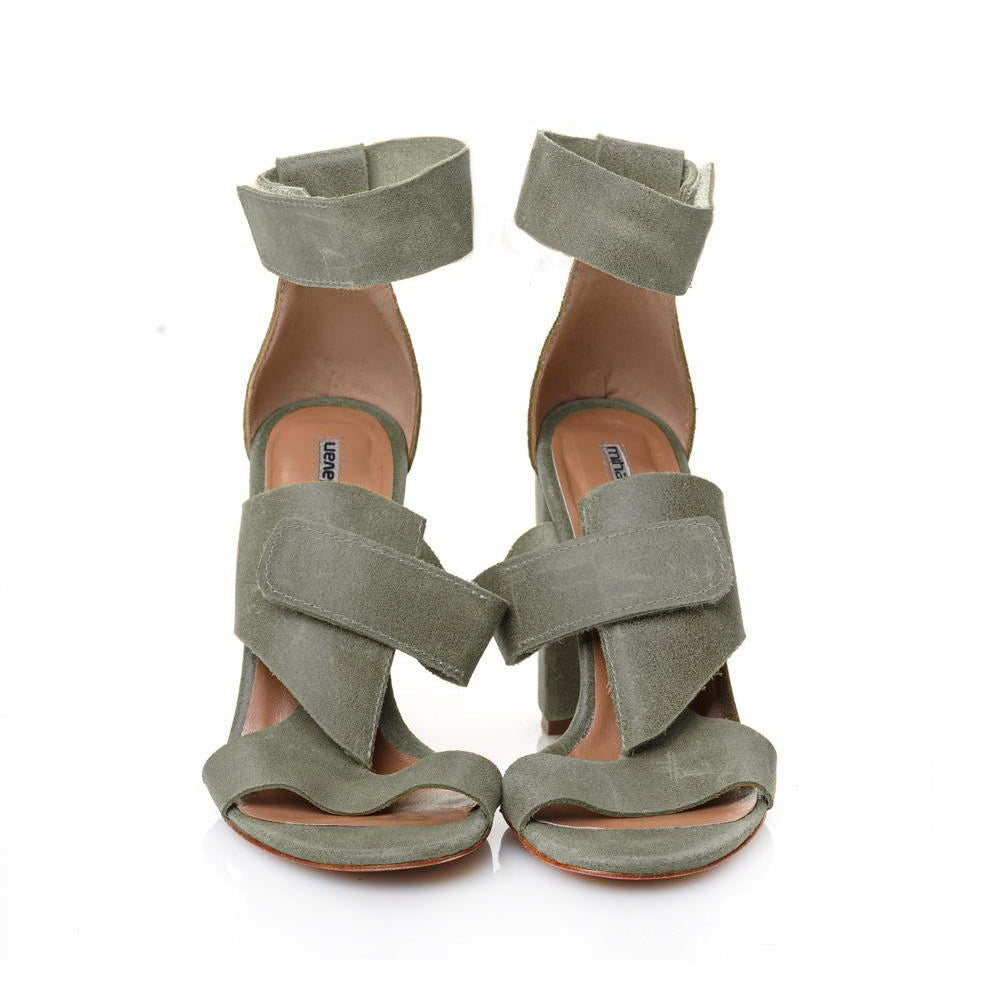Seagulls olive leather sandals