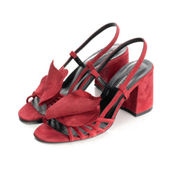 Spell in love red suede sandals