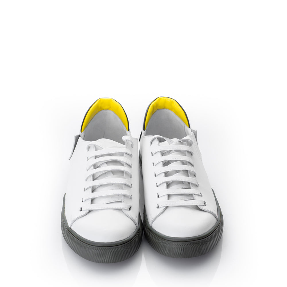 Easy Go white leather sneakers